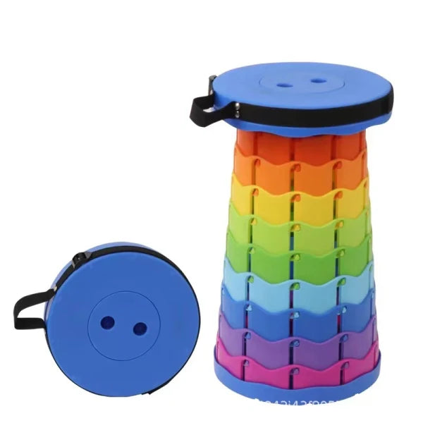 Adjustable Height Folding Stool