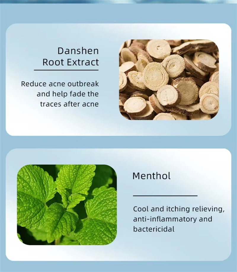 Acne Cream for Face Pimples Remover Treatment Shrink Pores Oil Control Lighten Acne Marks Whitening Smoothing Facial Skin Care