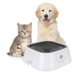 1.5L Cat Dog Water Bowl Carried Floating Bowl Anti-Overflow Slow Water Feeder Dispenser Pet Fountain ABS&amp;PP Dog Supplies