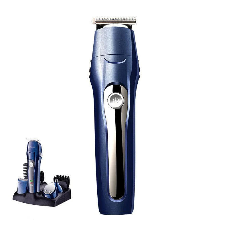 smart electric nose hair shaver and ear trimmer with cleaning brush